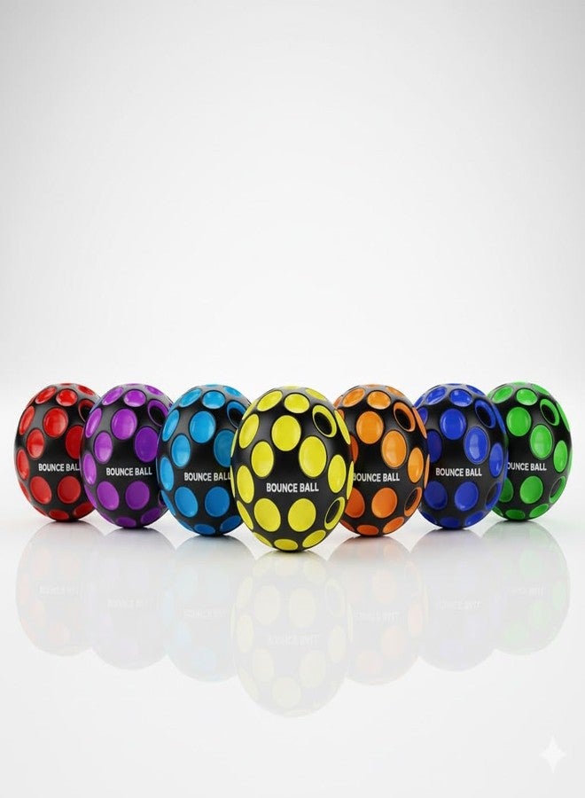 ZXFATIR Super Bounce Moon Ball 2-Pack - High-Bouncing Sensory Foam Balls for Kids & Adults - Durable Crater Design for Easy Grip & Pop Sound - Perfect for Outdoor Play, Party Favors & Backyard Games - Image 2